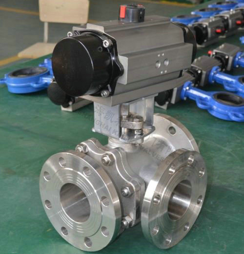 Q644F、Q645F氣動(dòng)三通球閥