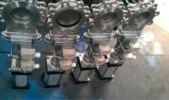 PZ673H、PZ673X氣動刀形閘閥